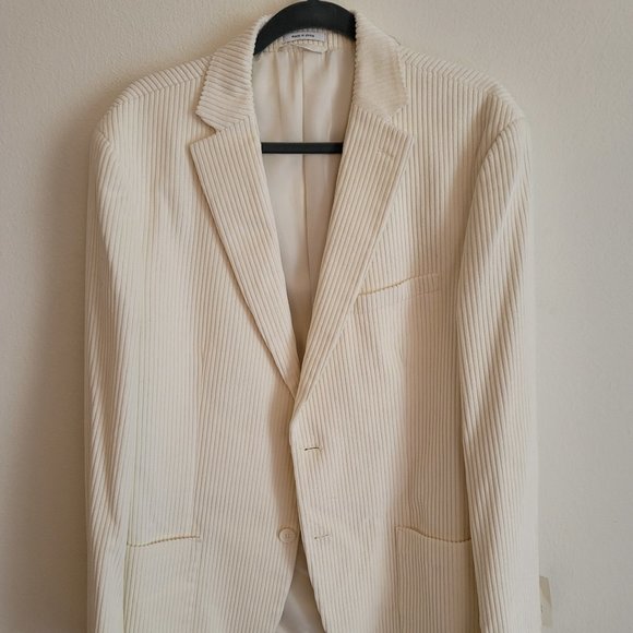 White Patterned Blazer - Picture 1 of 5
